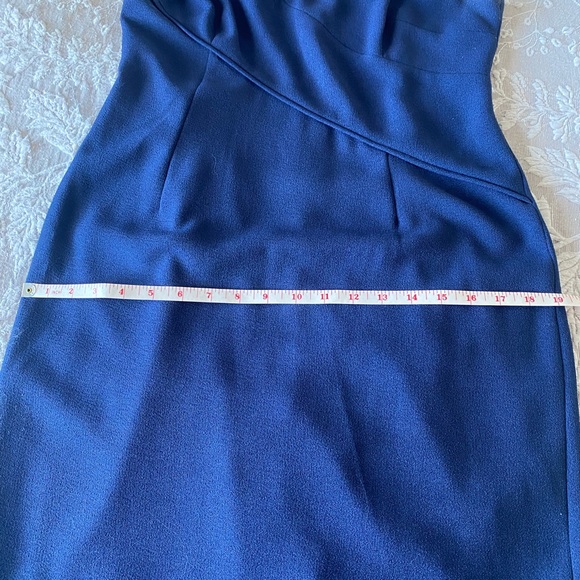 Adrianna Papell Navy cut out silver studded embellished dress - Picture 12 of 13